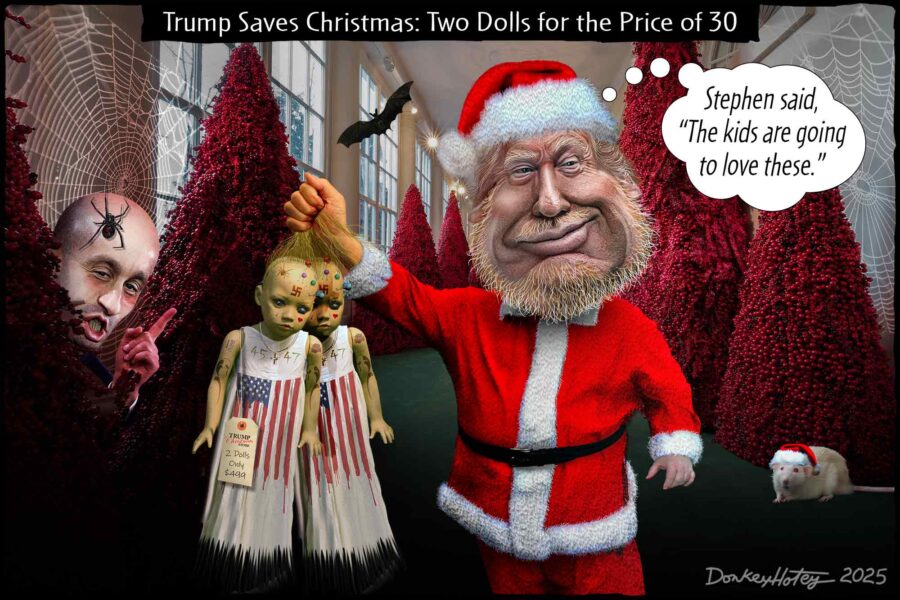 Donald Trump, Christmas, Santa Claus, Dolls,