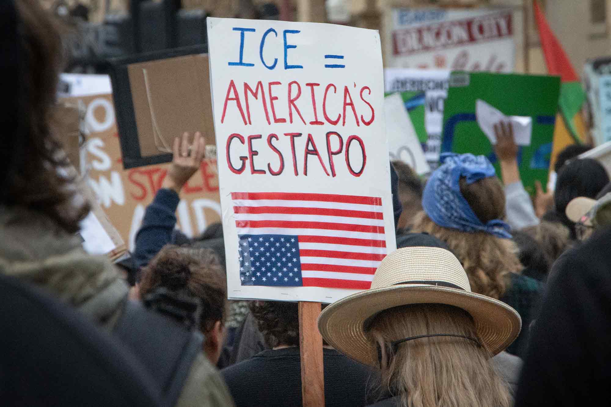 Anti-ICE, protests, San Francisco