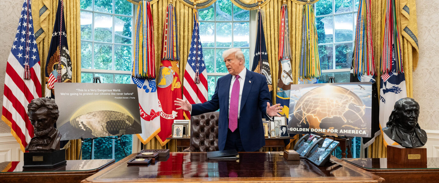 Donald Trump, Oval Office, Golden Dome, Missile Defense System