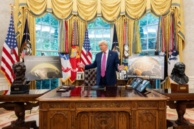 Donald Trump, Oval Office, Golden Dome, Missile Defense System