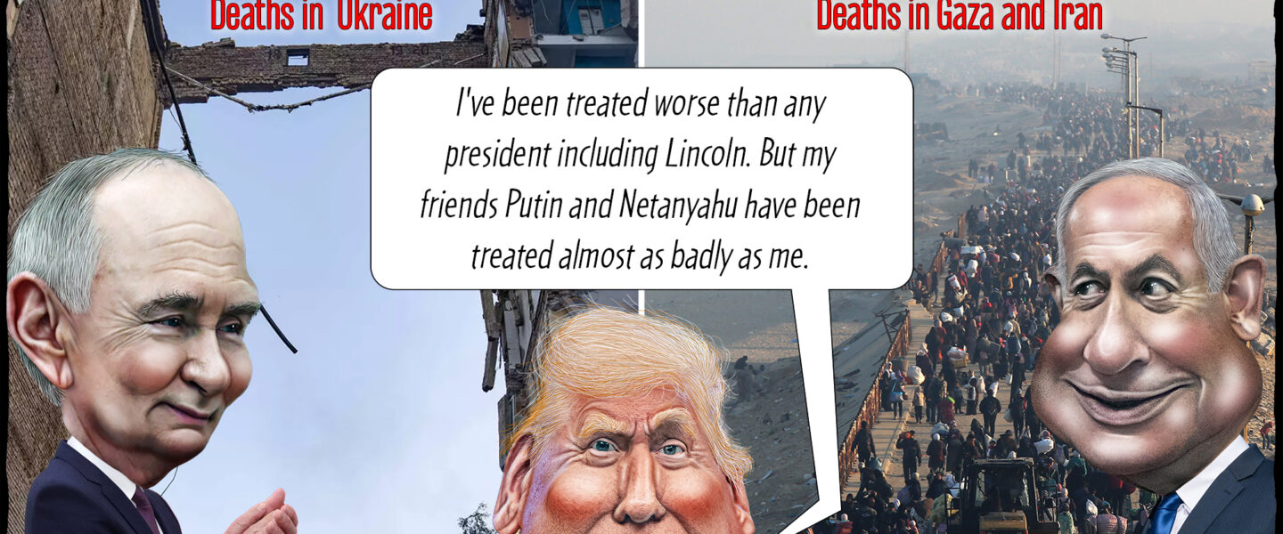 Donald Trump, Vladimir Putin, Benjamin Netanyahu, Ukraine, Gaza, Iran