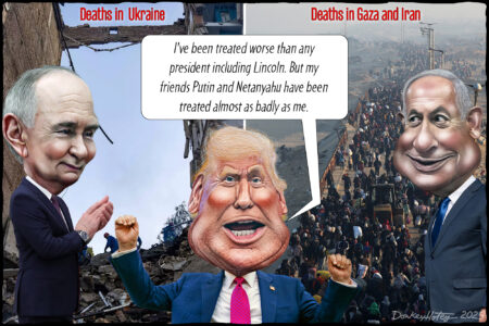 Donald Trump, Vladimir Putin, Benjamin Netanyahu, Ukraine, Gaza, Iran