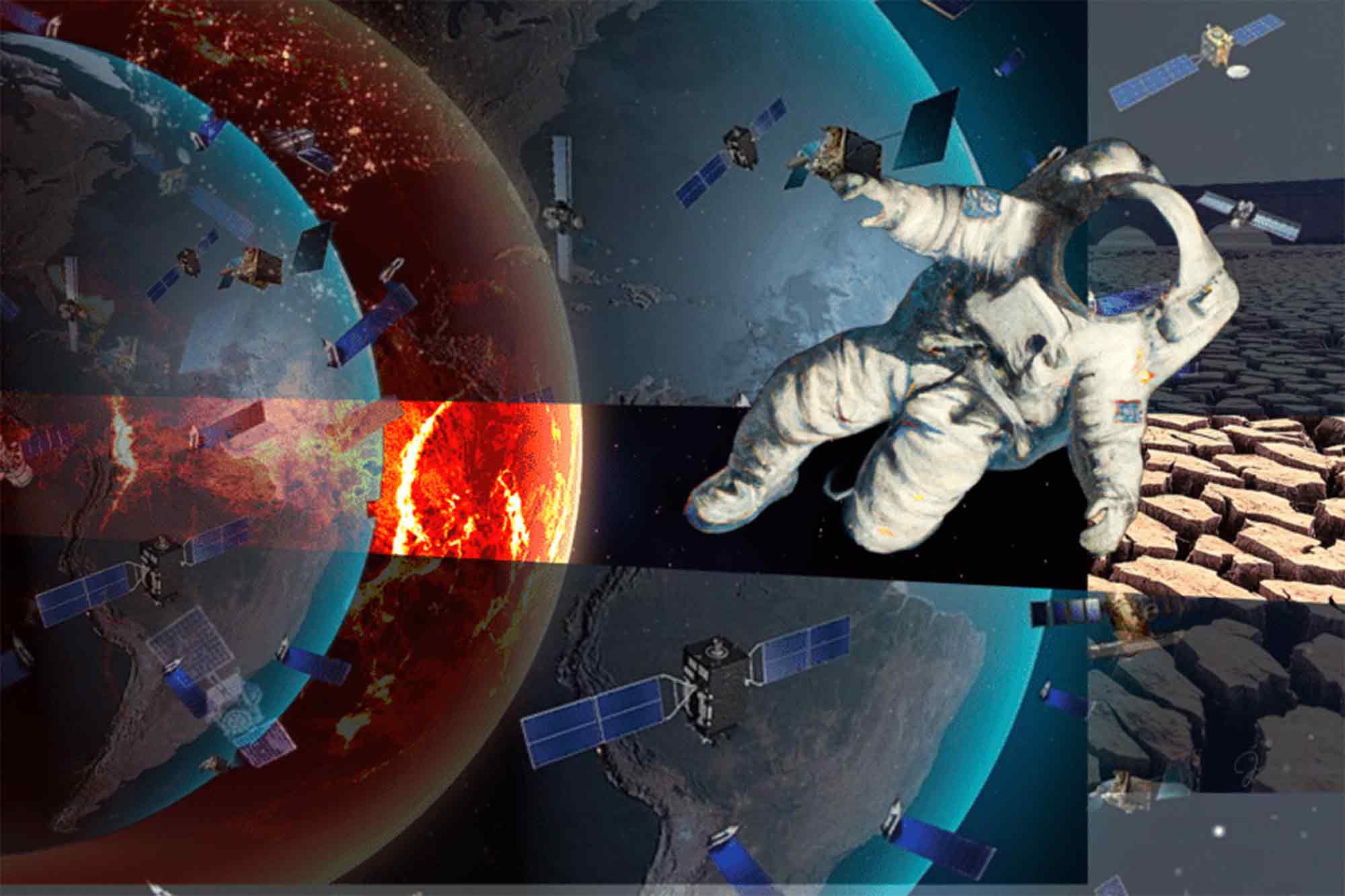 Low Earth orbit, filling with satellites