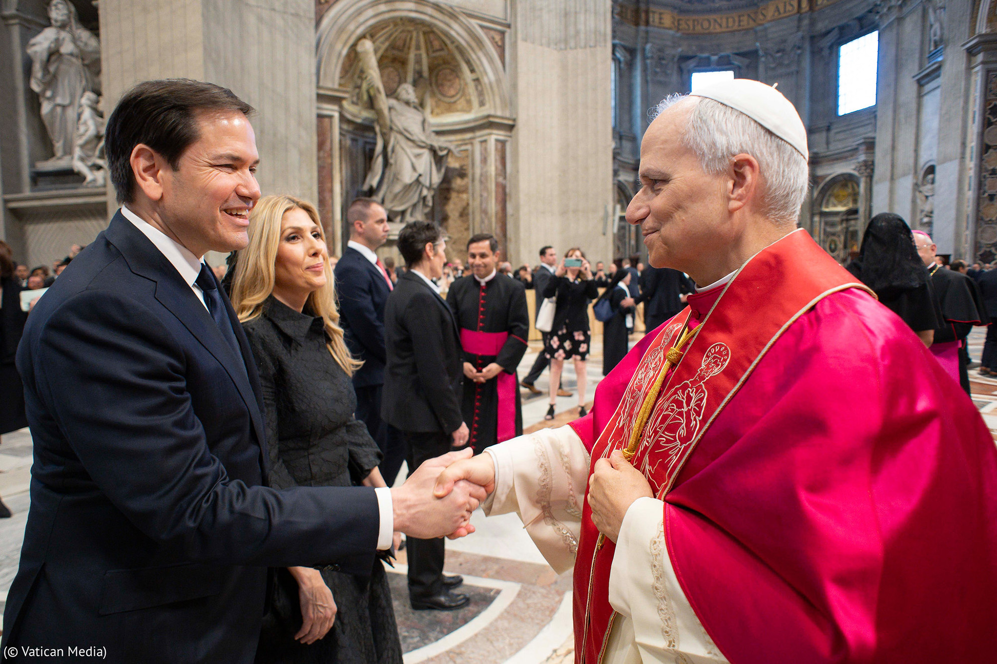 Marco Rubio, Jeanette Rubio, Pope Leo XIV, Vatican City