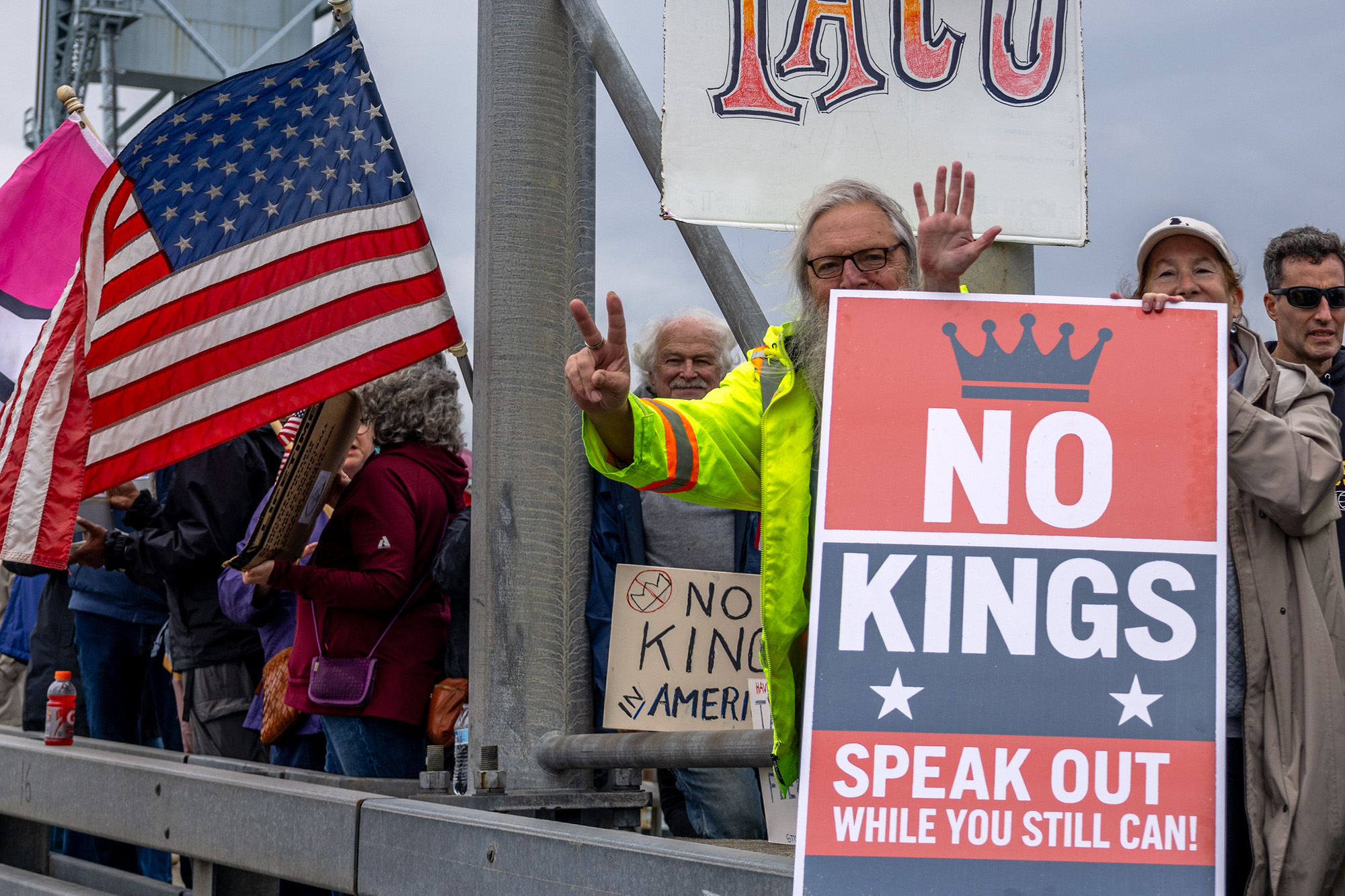 No Kings Day Protest, Bath, Maine