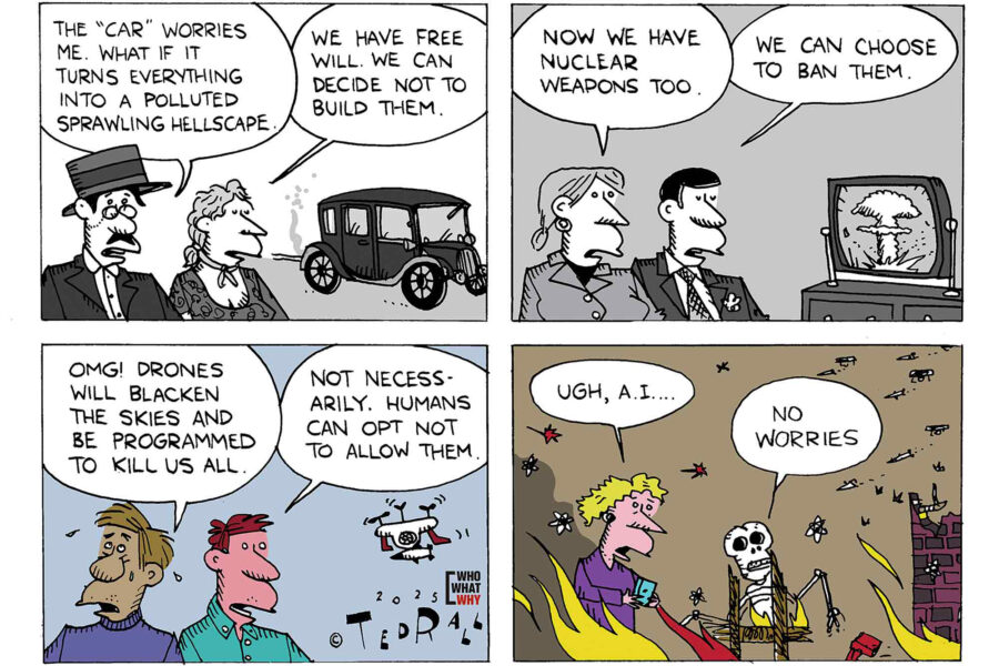 Technology, cars, autos, nuclear, weapons, drones, dystopia