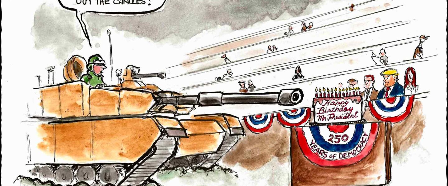 Donald Trump, pathetic birthday parade