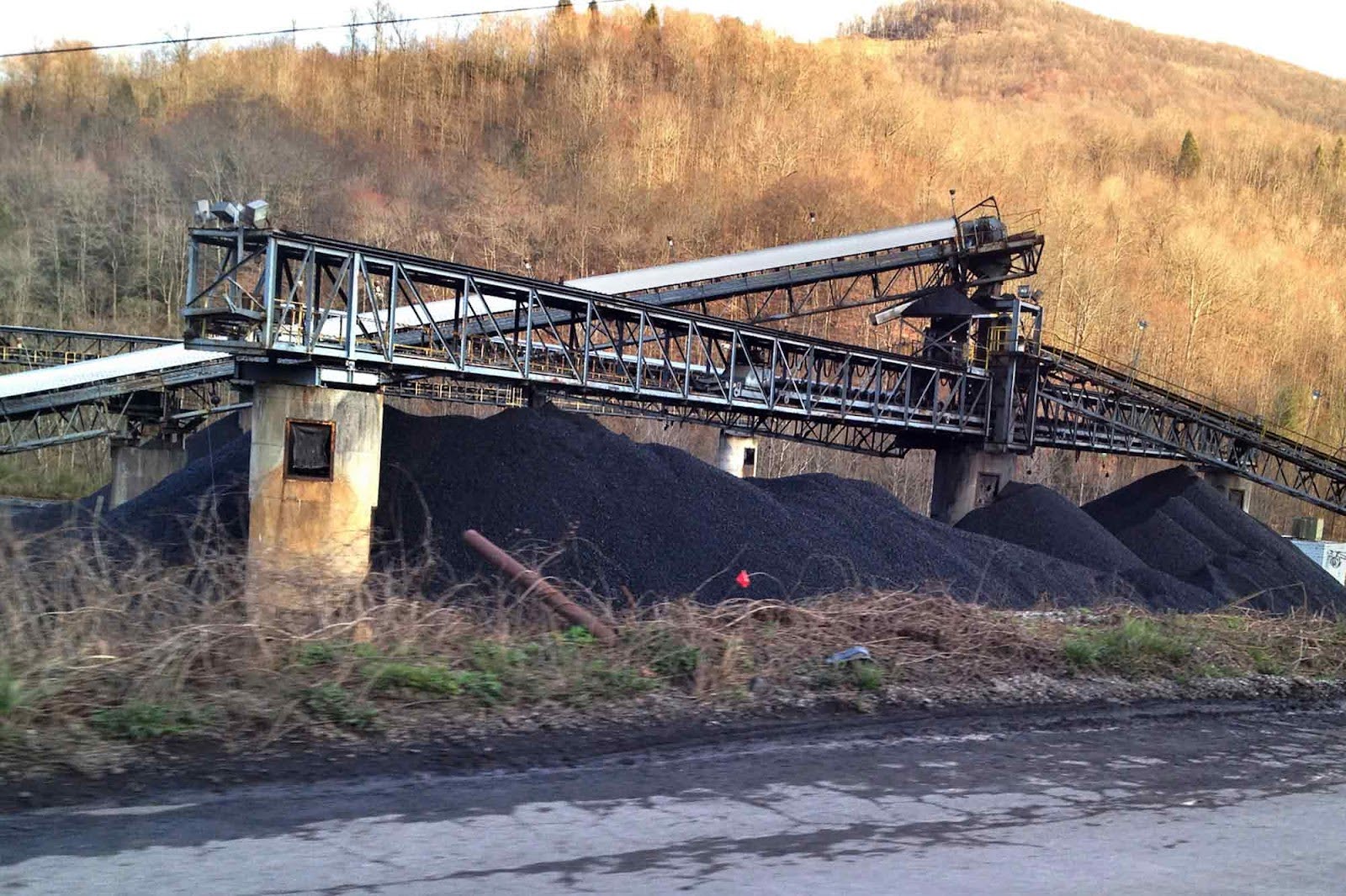 Coal pile, Baldwin Plant, Anderson County, TN