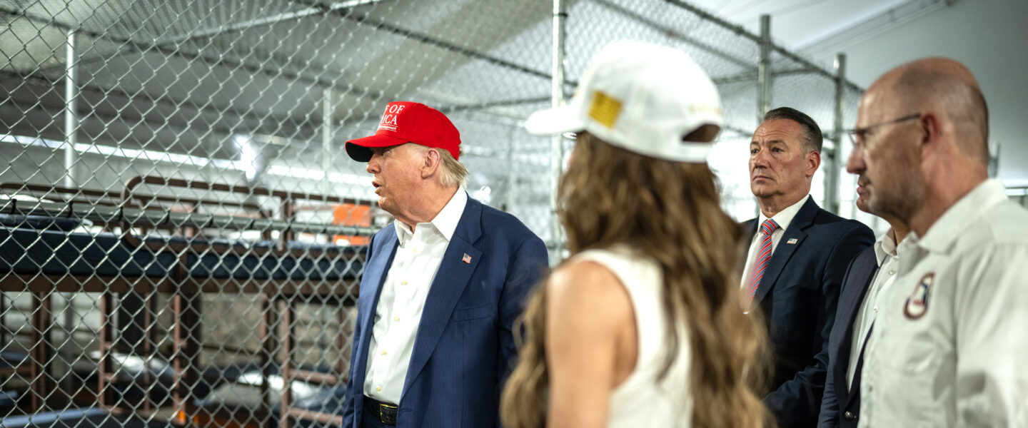 Donald Trump, Kristi Noem, Everglades Auschwitz