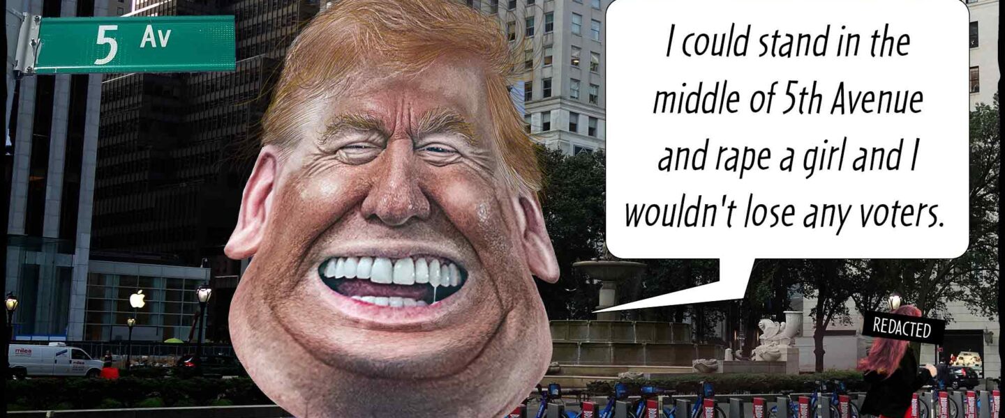Donald Trump, 5th Avenue, rape girl