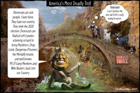 Donald Trump, Stochastic Troll, hates Americans