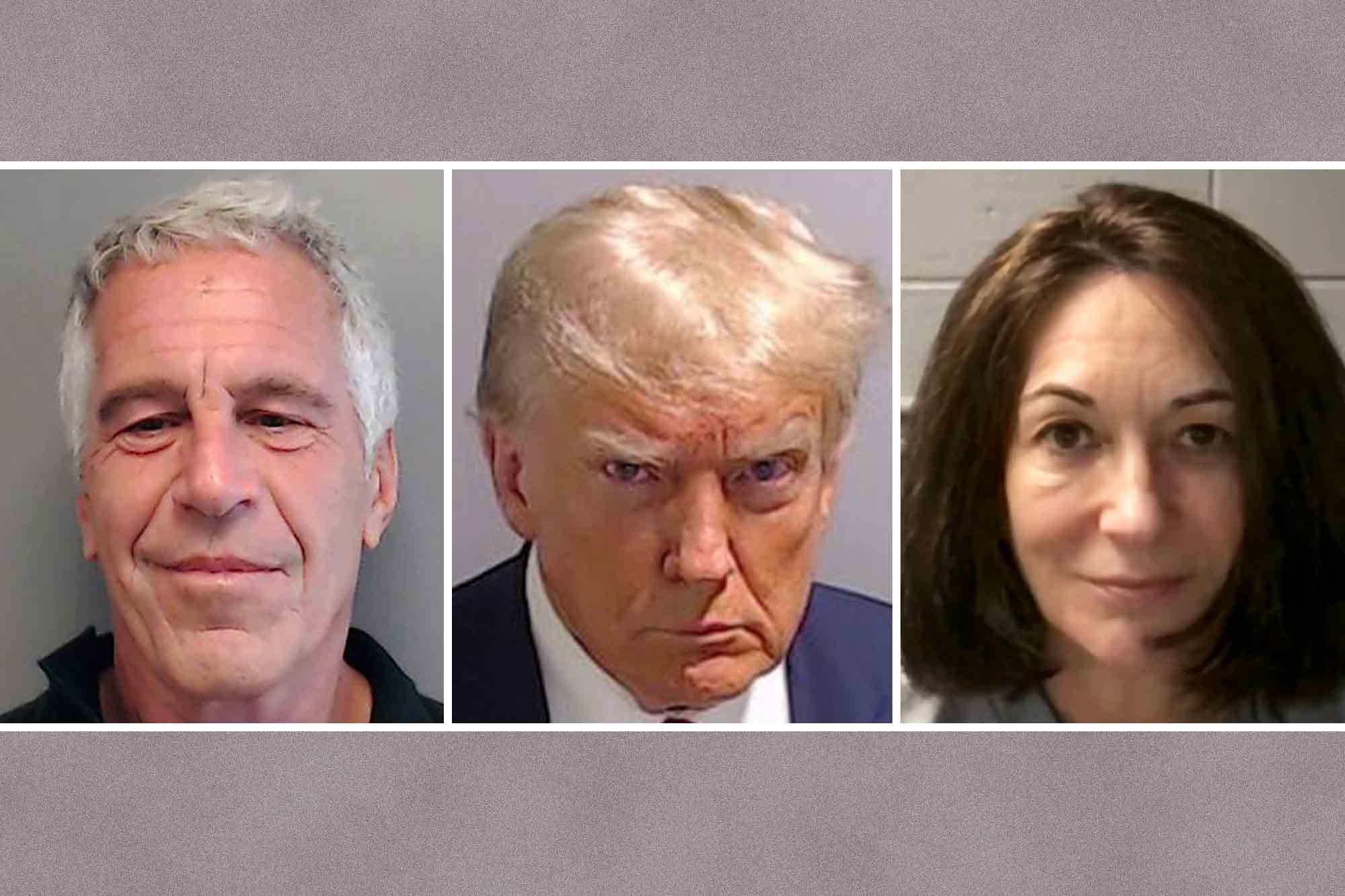 Mugshots, Jeffrey Epstein, Donald J. Trump, Ghislaine Maxwell