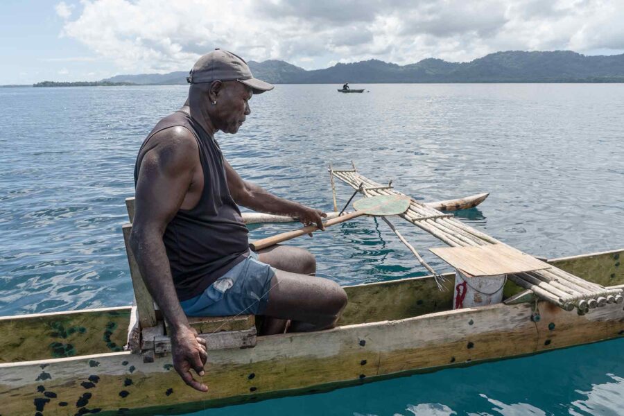 fisherman, West Coast, Bougainville Island