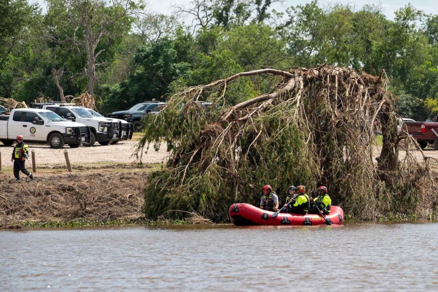 Flooding, Center Point, Texas