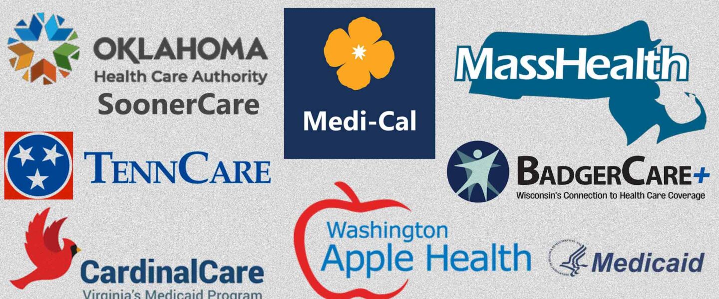 Medicaid, SoonerCare, TennCare, CardinalCare, MassHealth, BadgerCare+, Apple Health,