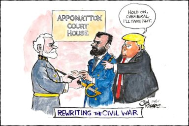 onald Trump, Republicans, rewriting history