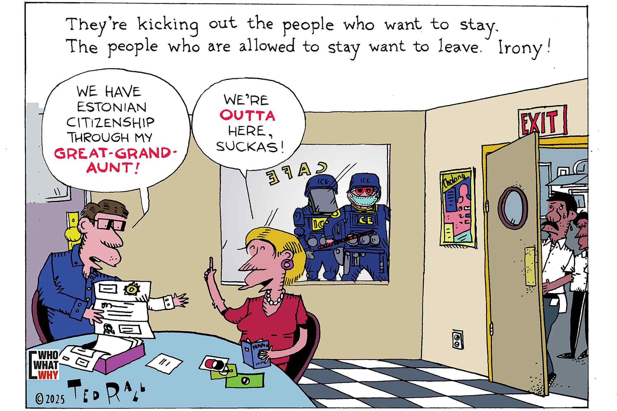 ICE raids, immigration, leaving America