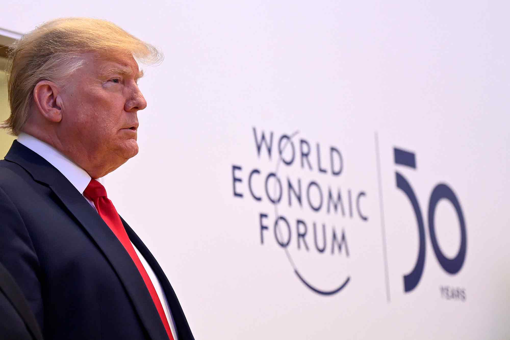 Donald Trump, World Economic Forum, pseudo-realities