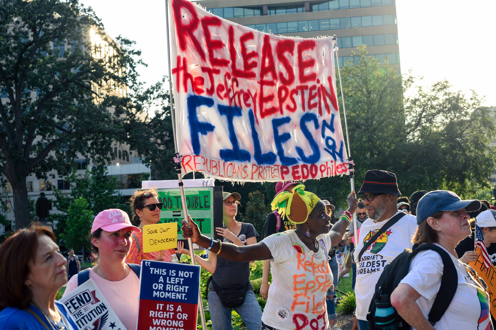 Good Trouble Protest, Anti Trump, Epstein Files, DC