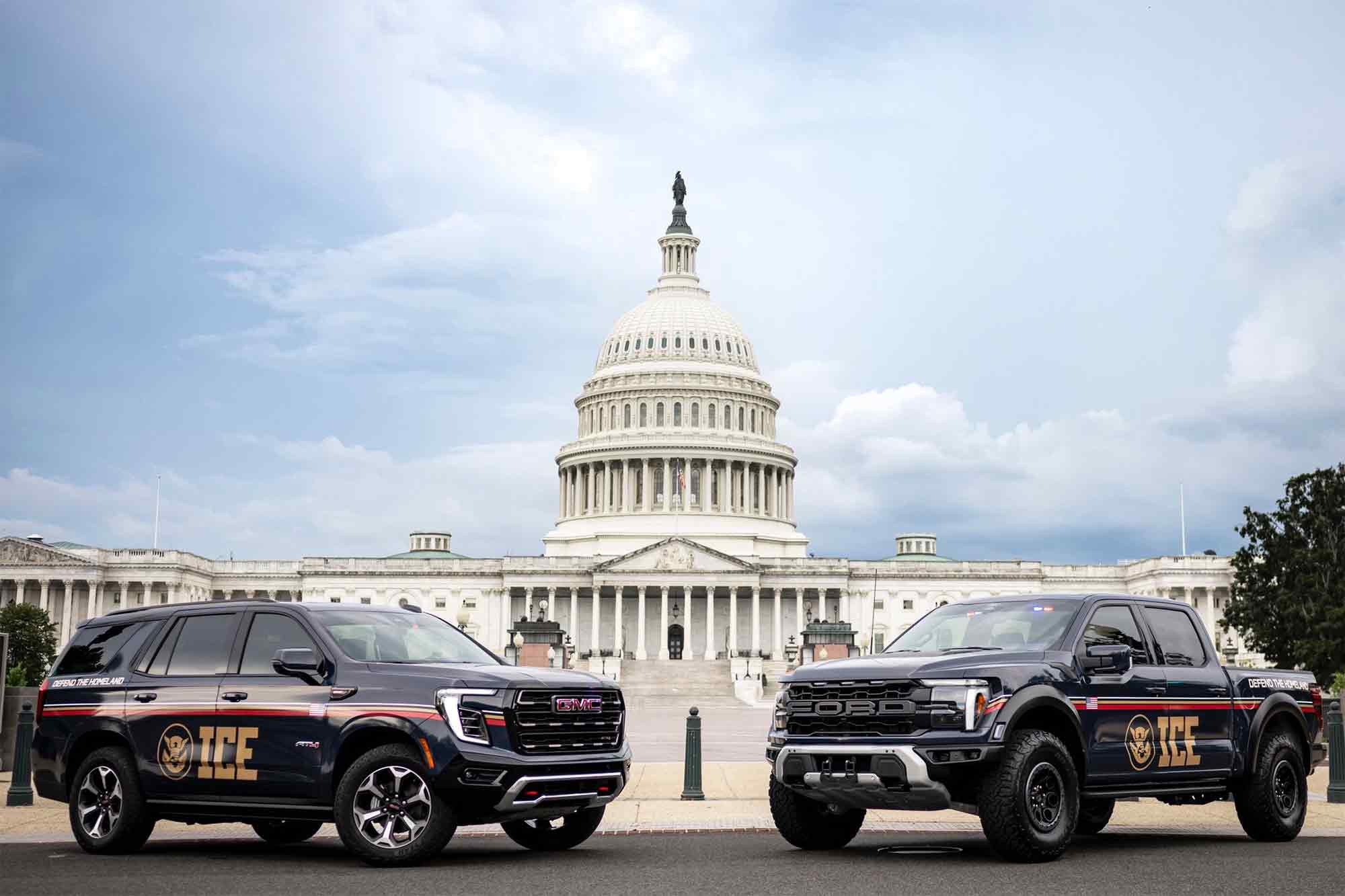 Homeland Security, Twitter, new ICE trucks, US Capitol