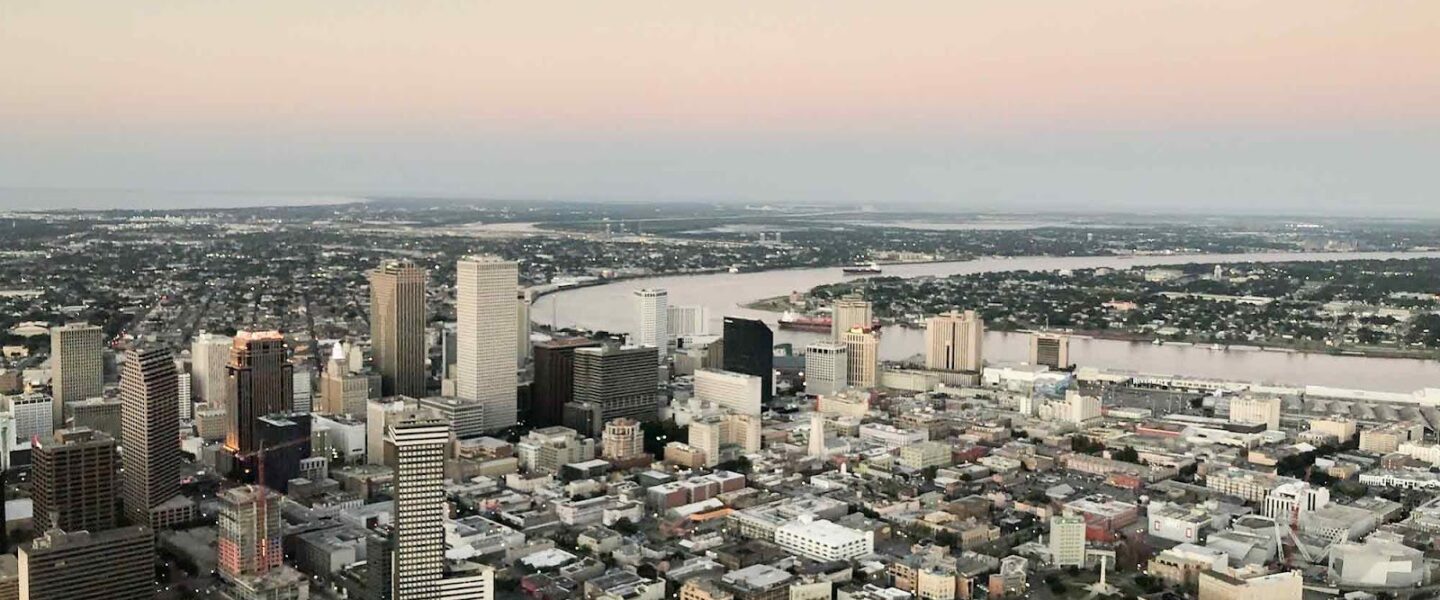 Greater New Orleans, sinking