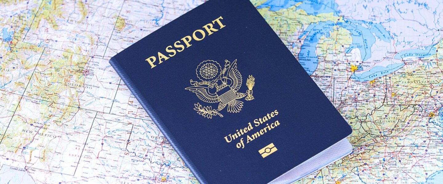 Passport, US map