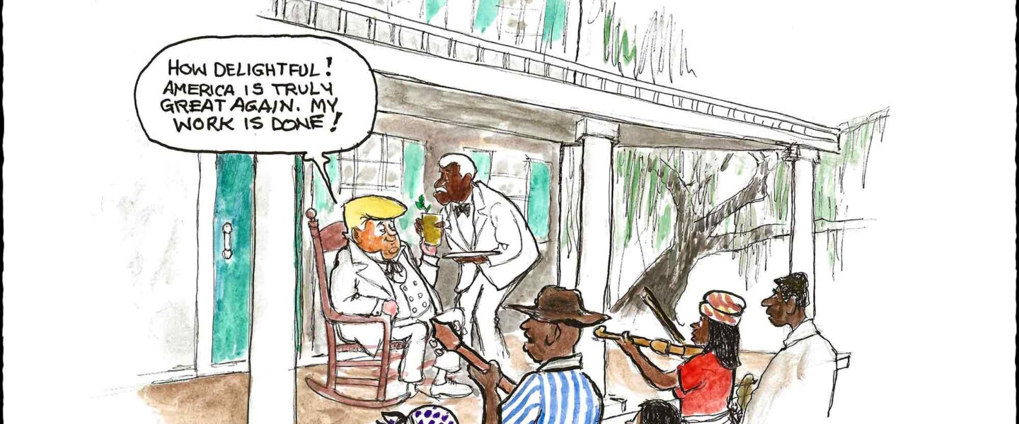 Donald Trump, plantation life-style. resegregation