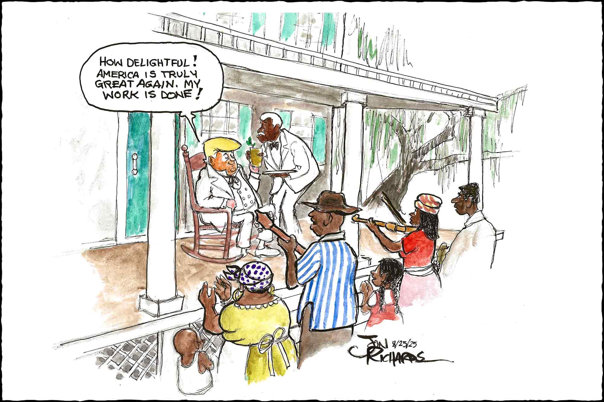 Donald Trump, plantation life-style. resegregation