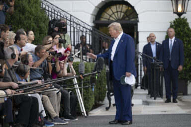 Trump, Marine One, White House, 2025 NATO Summit