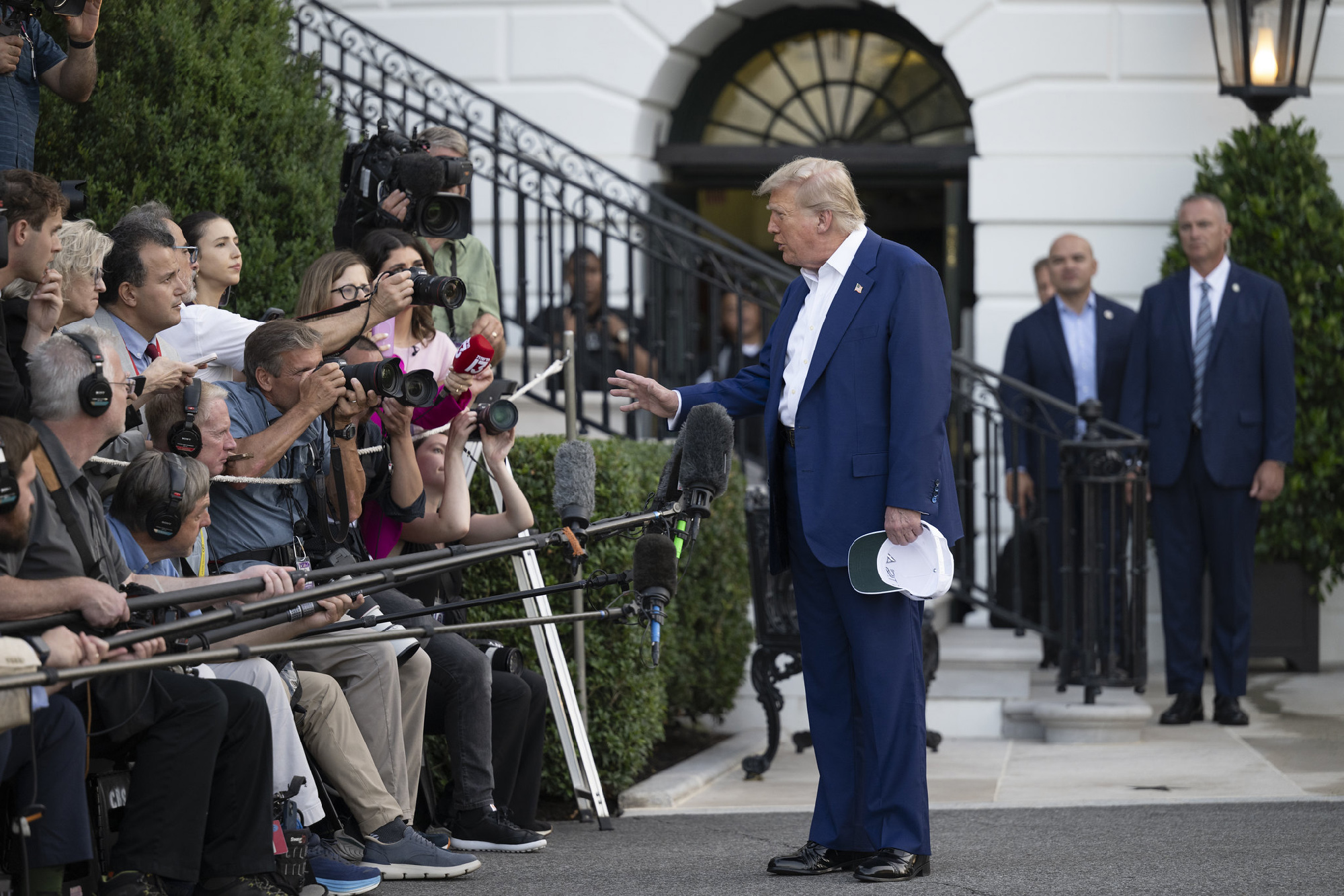 Trump, Marine One, White House, 2025 NATO Summit