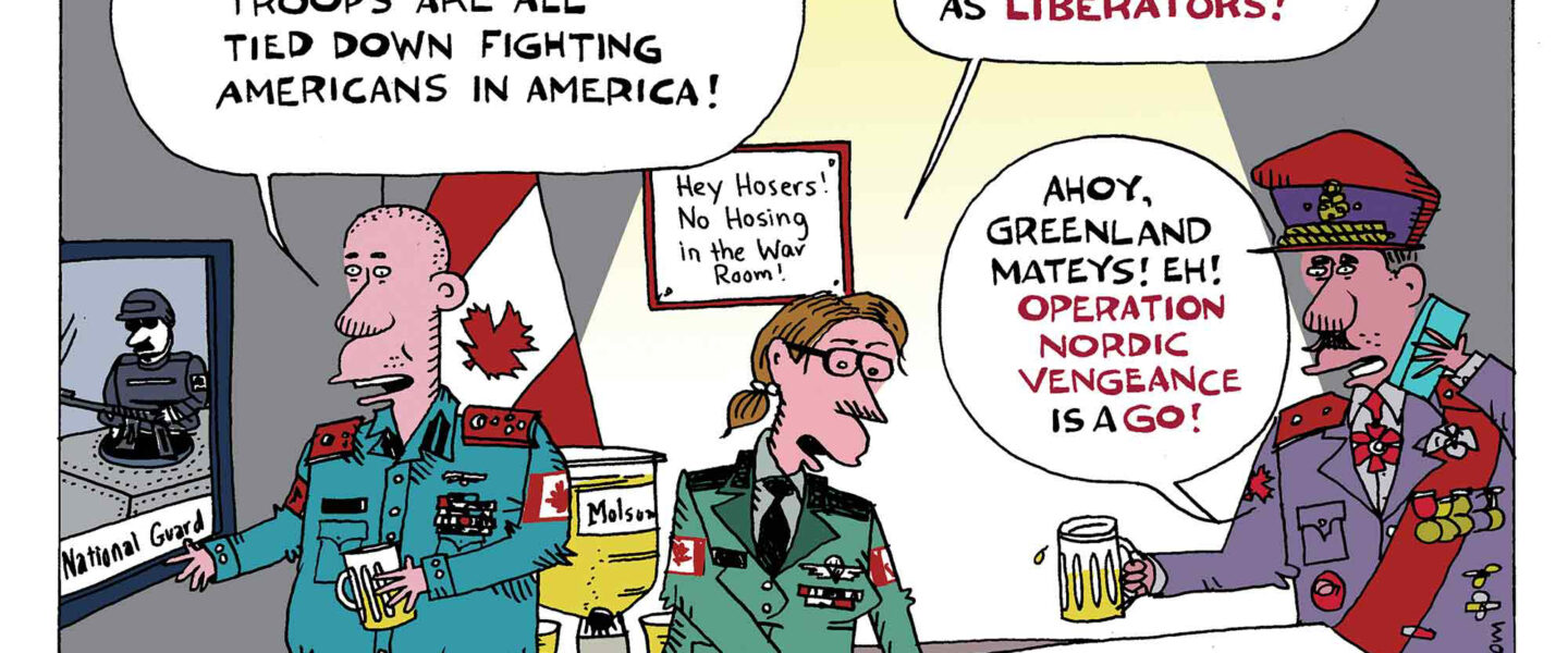 Cartoon, Canadian, liberators