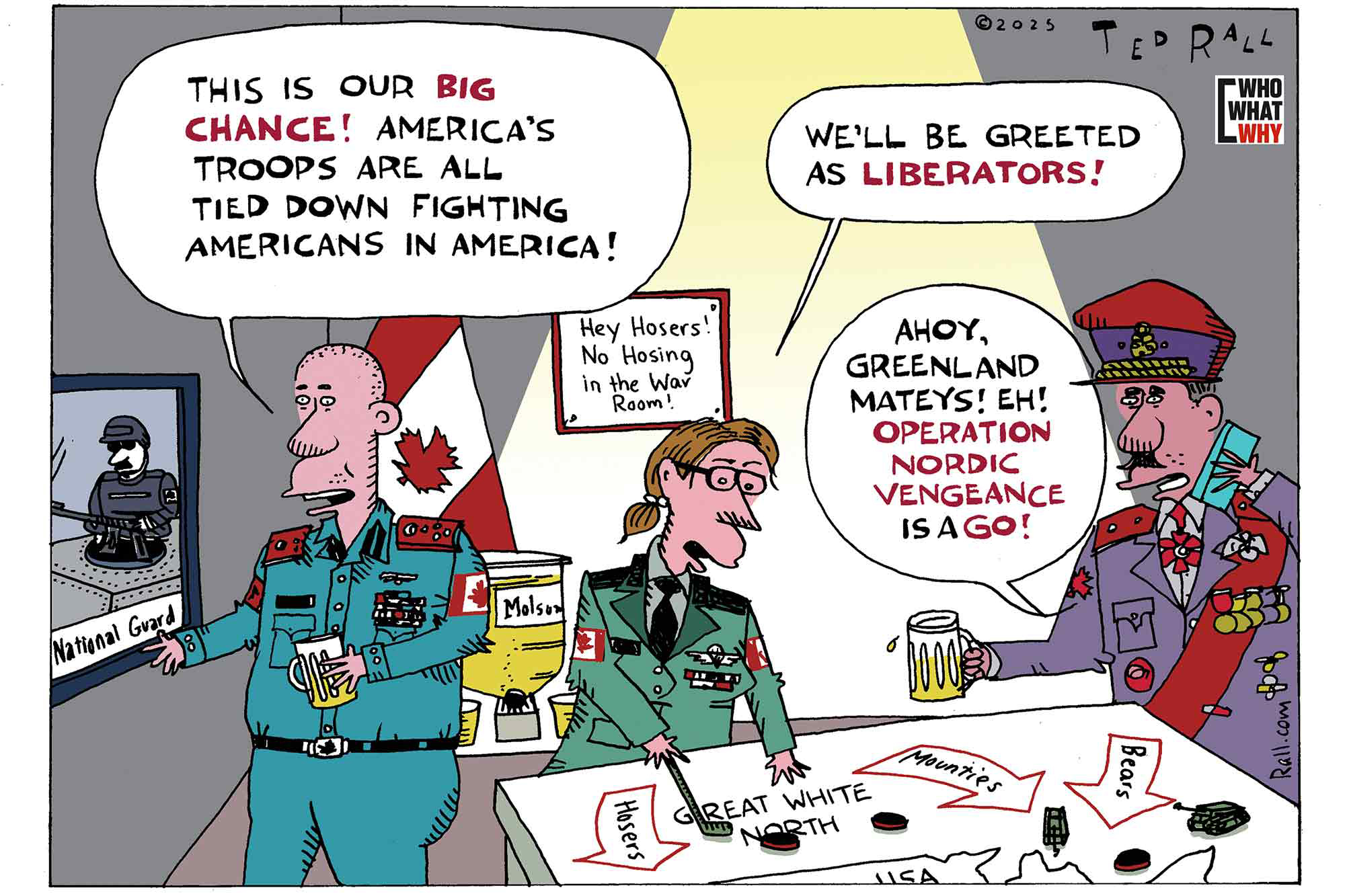 Cartoon, Canadian, liberators