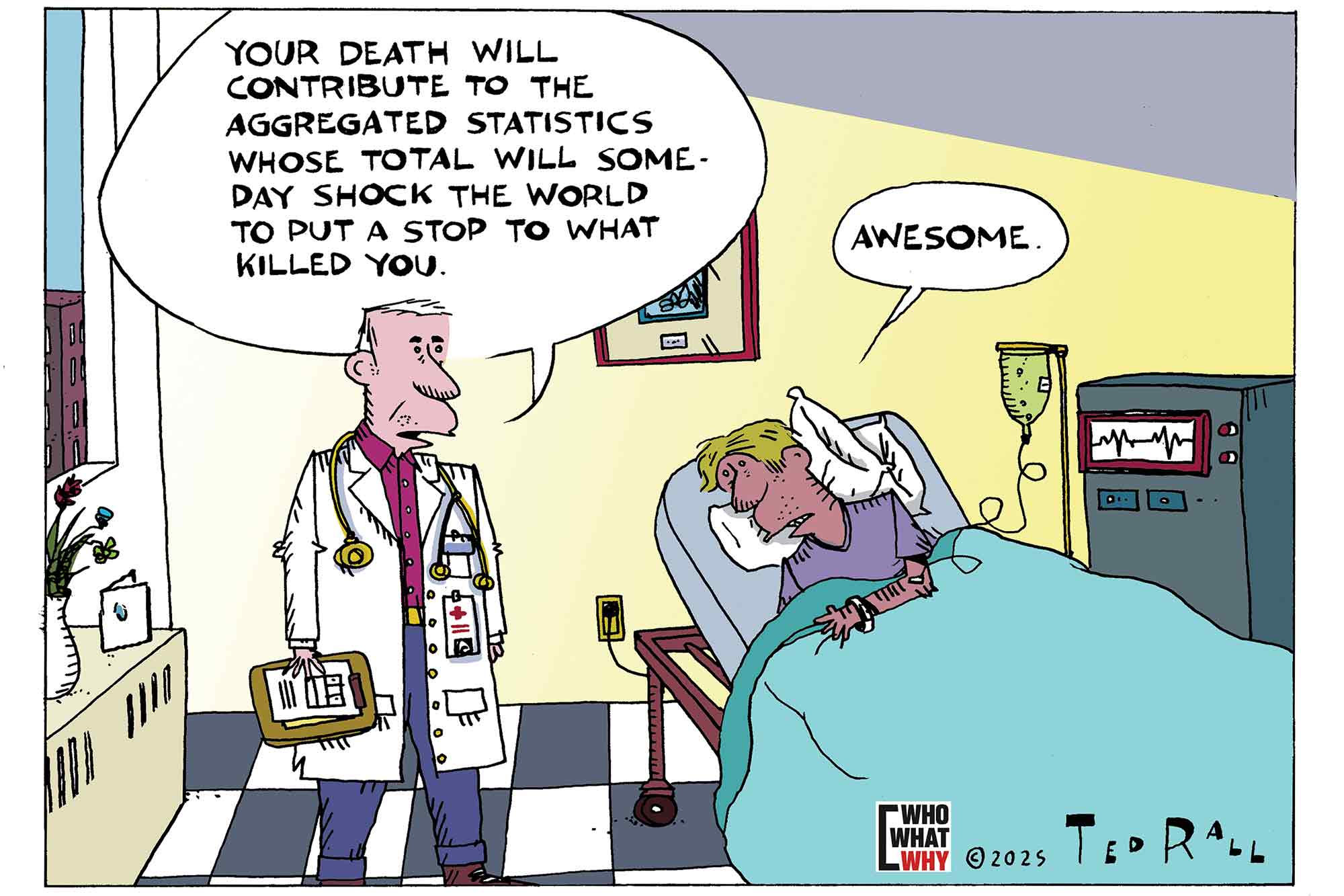 Medical research, death, statistics