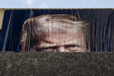 banner, Donald Trump, Department of Labor, building