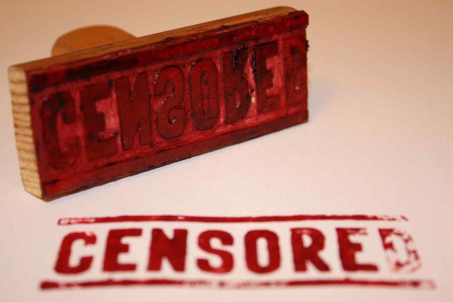 Censored, rubber stamp