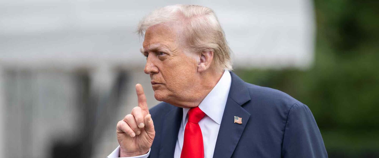 Donald Trump, tells reporter, to be quite