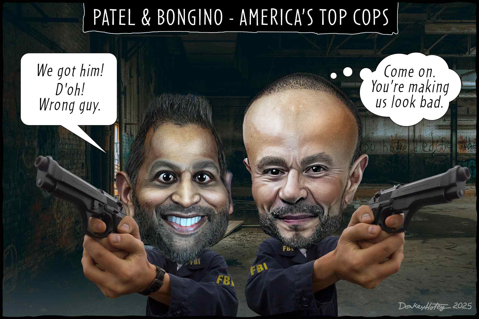 Dan Bongino, Kash Patel, incompetent FBI leaders