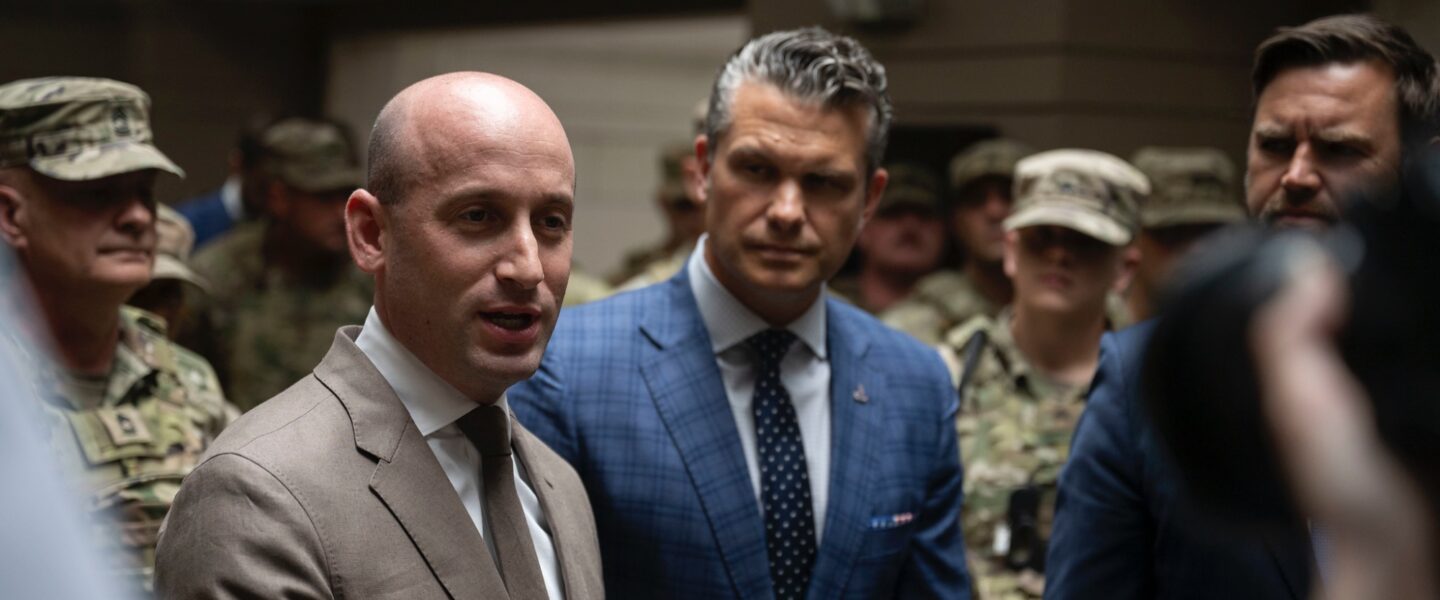 Vice President JD Vance, Secretary of Defense Pete Hegseth, White House Deputy Chief of Staff Stephen Miller