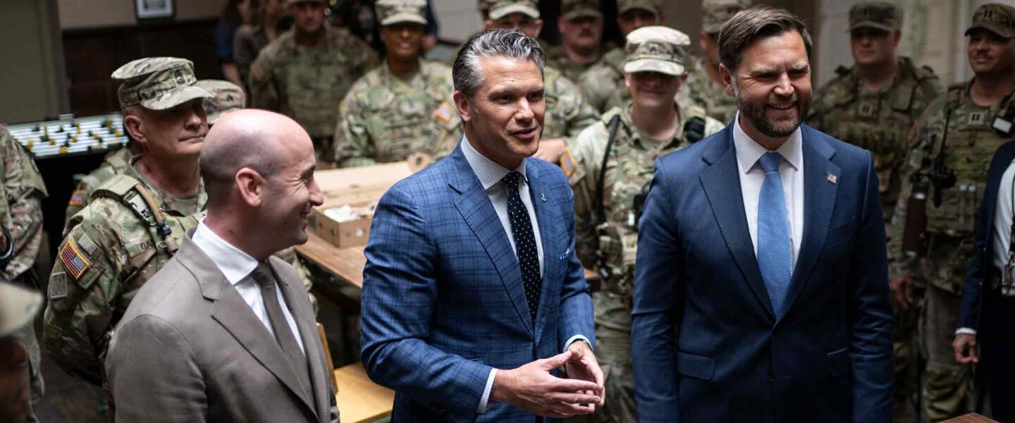Stephen Miller, Pete Hegseth, JD Vance