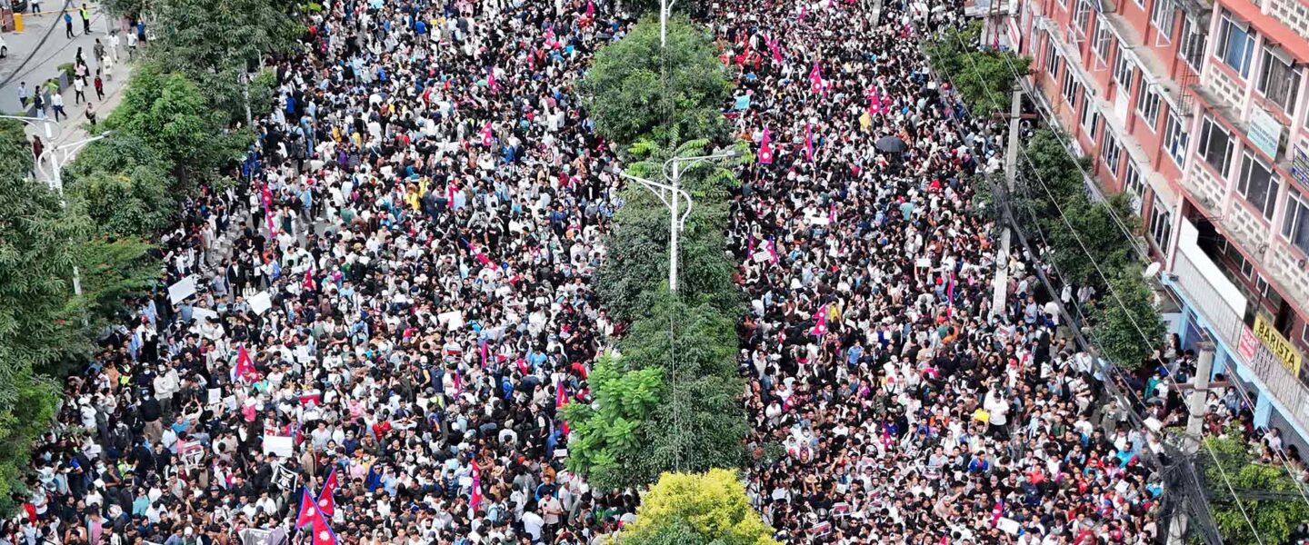 Gen Z protesters, Kathmandu, Nepal