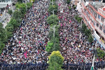 Gen Z protesters, Kathmandu, Nepal