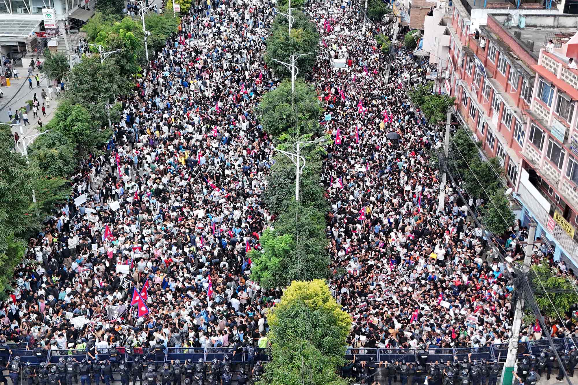 Gen Z protesters, Kathmandu, Nepal