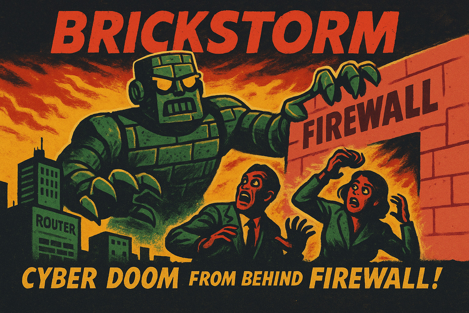 #TheArmageddonBrick, cyber doom, firewall
