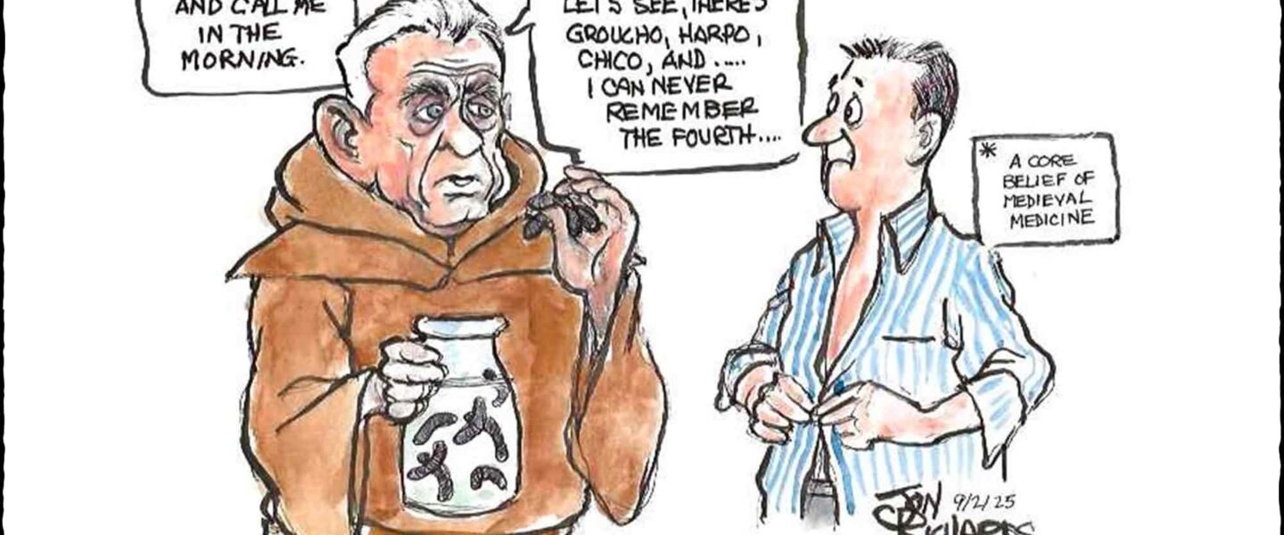 Cartoon, Robert F. Kennedy Jr, Medieval Quack