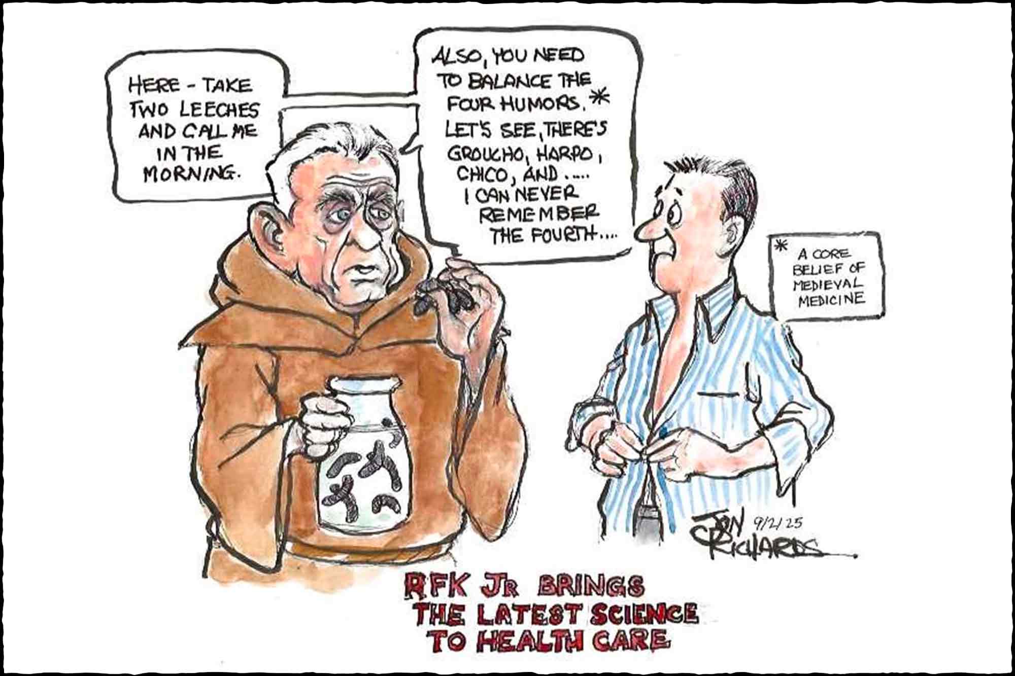 Cartoon, Robert F. Kennedy Jr, Medieval Quack