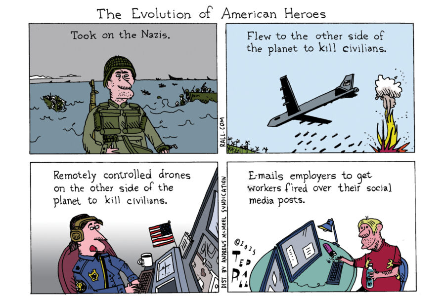 Cartoon, Evolution, American Heroes