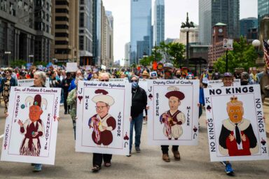 Chicago, No Kings, march, June 14, 2025