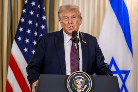 Donald Trump, announcing, Gaza, peace plan