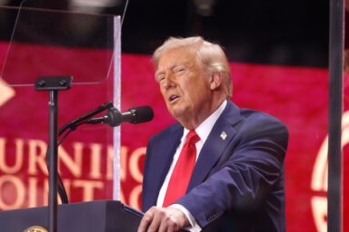 Donald Trump, Podium, Memorial, Charlie Kirk