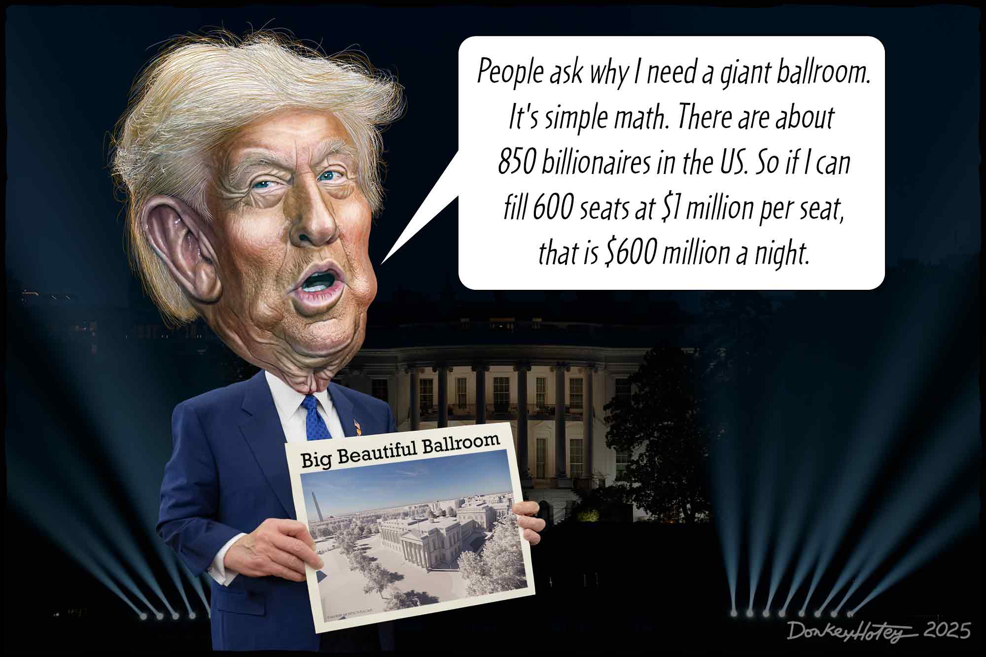 Donald Trump, Billionaires, Ballroom, East Wing, White House